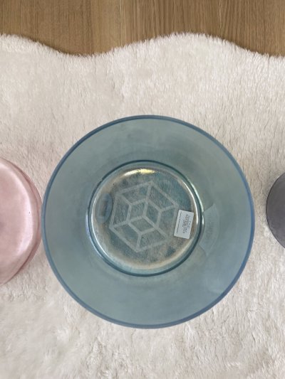 画像1:  (2024オータムセールボウル) 7" F+25 Tesseract Salt, Aqua Aura Gold Bowl